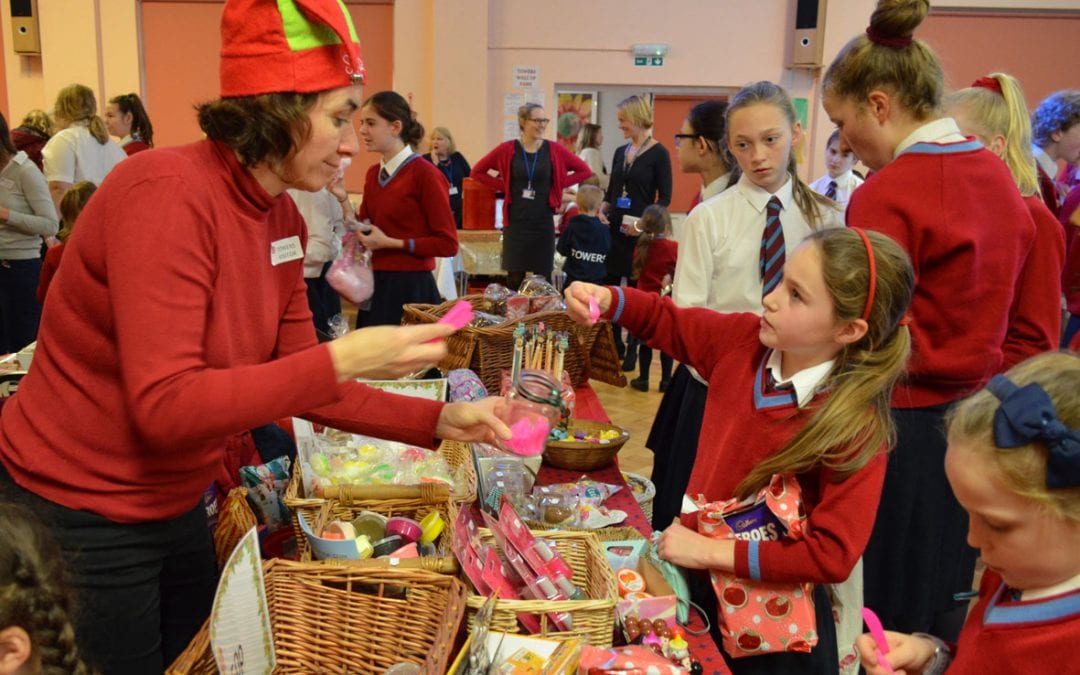 Santa visits The Towers