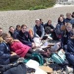 Year 7 group at Cuckmere Haven Beach.