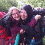 Two Students enjoying their bronze dofe.