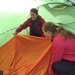Putting up tents bronze dofe 2019