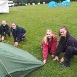Putting up tents bronze dofe 2019