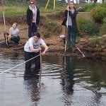 Year 10 Geography Students at Calshot doing River Fieldwork.